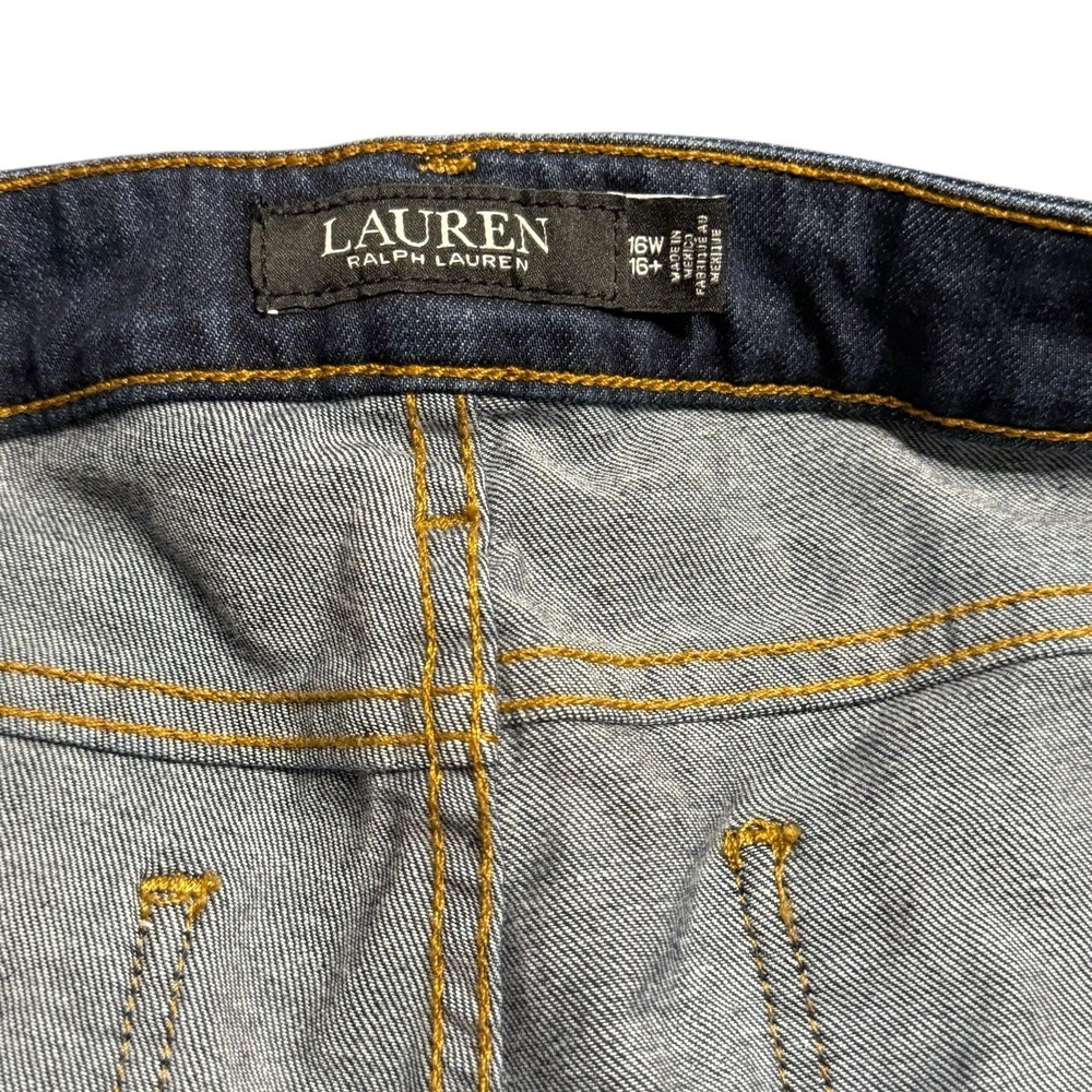Lauren Ralph Lauren Women's Jeans Size 19‎ x 30 Mid-Rise Straight Leg Stretch - Picture 7 of 12